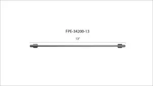 Universal Fleece 13" High-Pressure Fuel Line 8 mm × 3.5 mm M14 × 1.5 Nuts