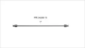 Universal Fleece 15" High-Pressure Fuel Line 8 mm × 3.5 mm M14 × 1.5 Nuts