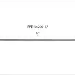 Universal Fleece 17" High-Pressure Fuel Line 8 mm × 3.5 mm M14 × 1.5 Nuts