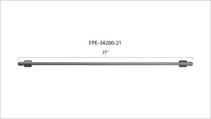 Universal Fleece 21" High-Pressure Fuel Line 8 mm × 3.5 mm M14 × 1.5 Nuts