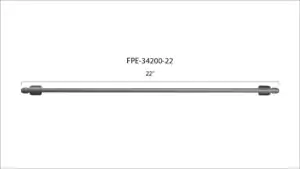 Universal Fleece 22" High-Pressure Fuel Line 8 mm × 3.5 mm M14 × 1.5 Nuts