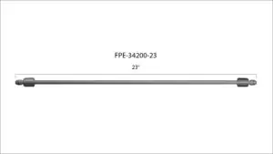 Universal Fleece 23" High-Pressure Fuel Line 8 mm × 3.5 mm M14 × 1.5 Nuts