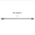 Fleece Universal 9" High Pressure Fuel Line 8 mm × 3.5 mm M14 × 1.5 Nuts