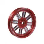 Fleece Dual-Pump Pulley Red Spoke | 2003-10 Cummins Ram 2500/3500