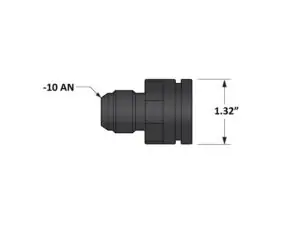 Universal Fleece -10AN Male Adapter to 1.325″ Bore