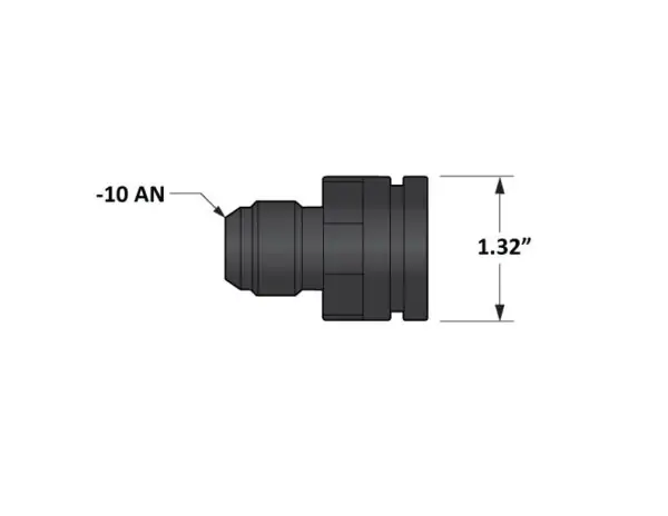 Universal Fleece -10AN Male Adapter to 1.325″ Bore