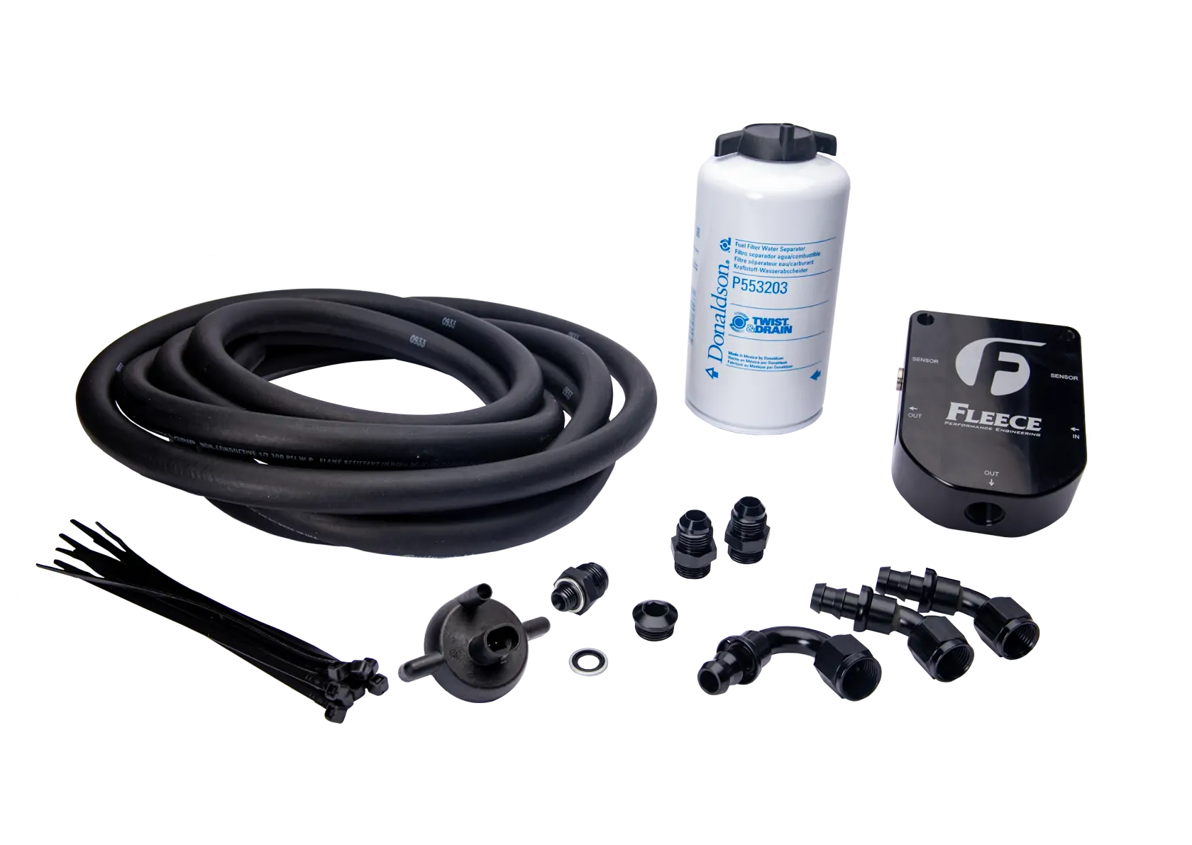 Fleece Auxiliary Fuel-Filter Kit | 1998.5-2002 Cummins Ram 2500/3500