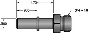 Universal Fleece ½″ Quick-Connect → ¾-16 ORB (-8 AN) Adapter