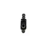 Universal ⅜" Black-Anodized Aluminum Y-Barb (for -6 Push-Lock)