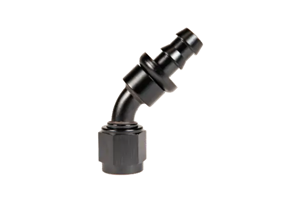 Universal Fleece -6AN 45° to Hose-Barb Adapter