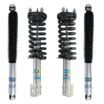 Bilstein 5100 0.75-2 Front Lift Assembled Coilovers with OE Replacement Coils and Rear Shocks for 2005-2010 Jeep Commander XK