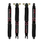 Skyjacker Black Max Twin Tube Foam 5-7 Front and 4-6 Rear Lift Shocks for 2011-2018 Chevrolet Silverado 1500 2WD-4WD with Black Boot