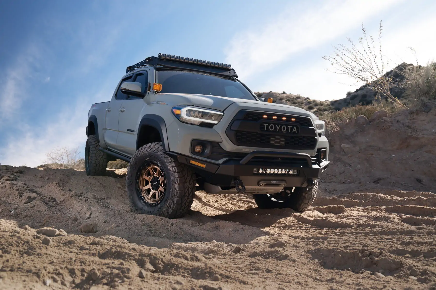 Body Armor 2016-2023 Toyota Tacoma Hiline Bumper High Clearance Side Wings - BOD-TC-19339W