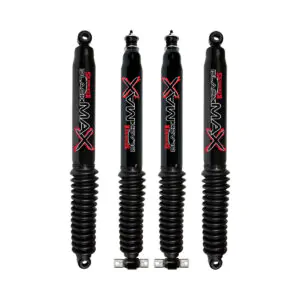 2003-2010 Dodge Ram Mega Cab 2WD 1-2.5 Fr 0-1 Rear Lift Skyjacker Black MAX Shocks