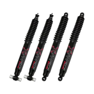 85-89 Mitsubishi Montero 4WD 1-2" Lift Skyjacker Black MAX Shocks