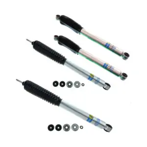 94-'01 Dodge Ram 1500 4WD Bilstein 5100 3" Front & 0-1" Rear Lift Shocks-24-185776-24-185783