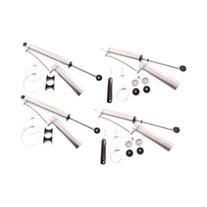 99-'10 Chevy/GMC Sierra 2500HD 4WD Bilstein 5160 6" Front & 4" Rear Lift Shocks-25-187687-25-187694