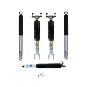 Bilstein 5100 0-1.5 Front, 0-1 Rear Lift Shocks + Stabilizer Kit for 2011-2023 Chevy-GMC Sierra-Silverado 2500-3500HD