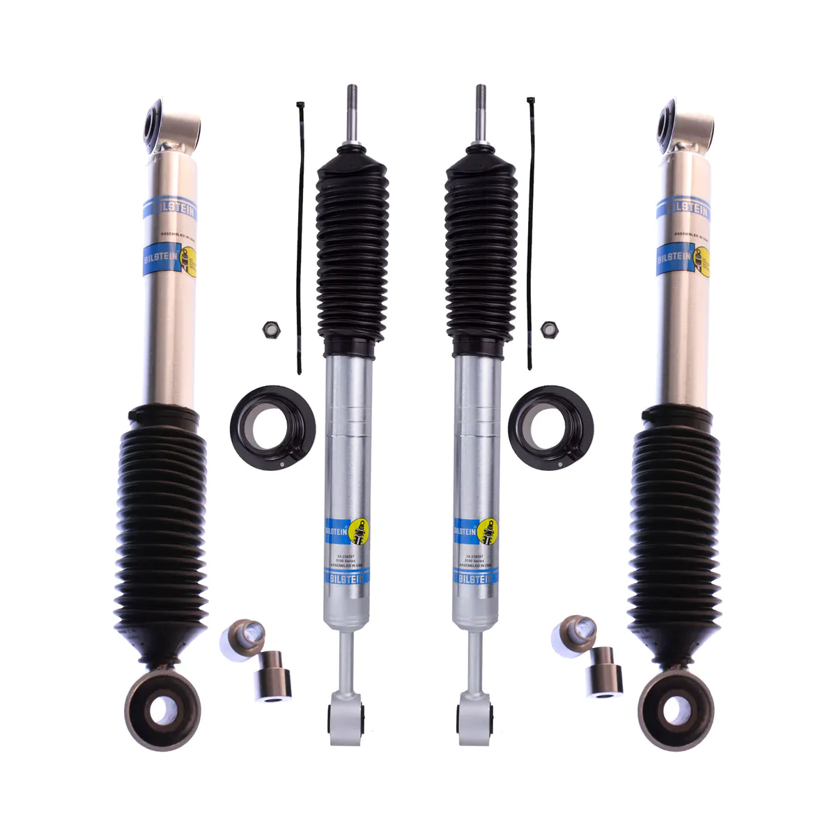 Bilstein 5100 0-2.5" Front and 0-1" Rear Lift Shocks for 2008-2017 Toyota Sequoia