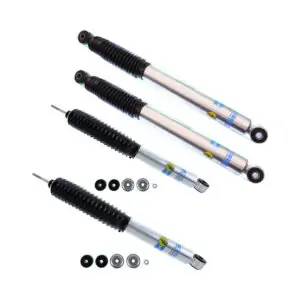 99-'10 Chevy/GMC Sierra 2500HD 4WD Bilstein 5100 4" Front & 2" Rear Lift Shocks-24-187183-24-191203