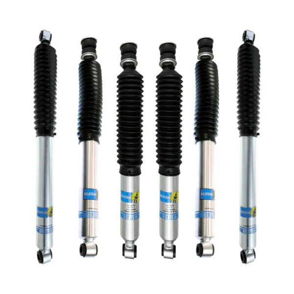 Bilstein 5100 4" Quad Front, 2-4" Rear Lift Shocks for 1980-1996 Ford Bronco