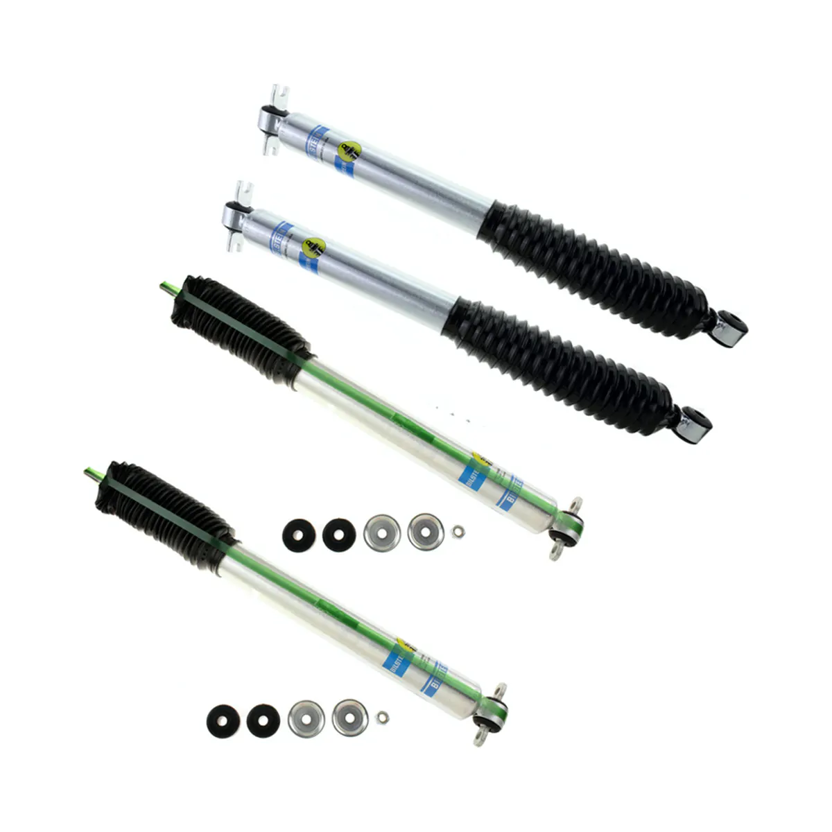 96-'06 JEEP Wrangler (TJ) 4WD Bilstein 5100 5-6" Front & 5-6" Rear Lift Shocks-24-185943-33-185934