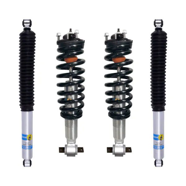 Bilstein 6112 0-2.5 Assembled Front Lift Coilovers with 0-1" Rear 5100 Shocks for 2019-2022 Ford Ranger 4WD/2WD