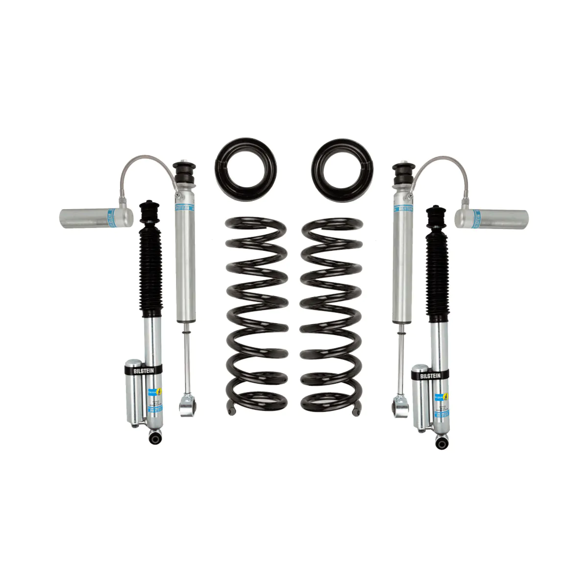 Bilstein B8 5162 2.3″ Front and 0-1" Rear Lift kit with Remote Reservoirs for 2014-2018 Ram 2500 4WD Diesel