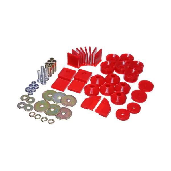 Energy Suspension Body Mount Bushings Red for 1986-1995 Suzuki Samurai 1.4101R