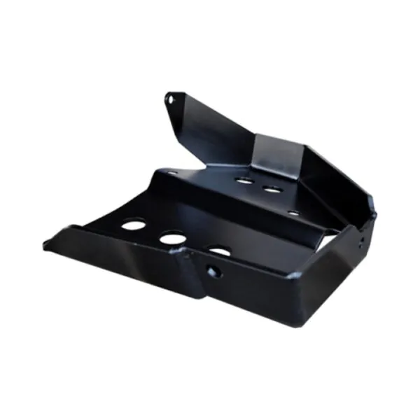 Jeep JL Protek Front Axle Disconnect Skid Plate Black EVO Manufacturing