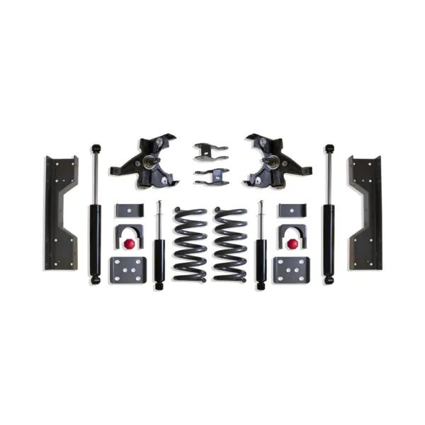 MaxTrac 4"/6" Lowering Kit for V8 with LD Rotors for 1988-1998 Silverado/Sierra 1500-K330546L-8