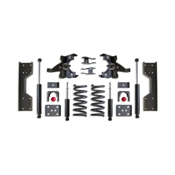 MaxTrac 4"/6" Lowering Kit with HD Rotors for V6 Models for 1988-1998 Silverado/Sierra 1500 2WD-K330546H-6