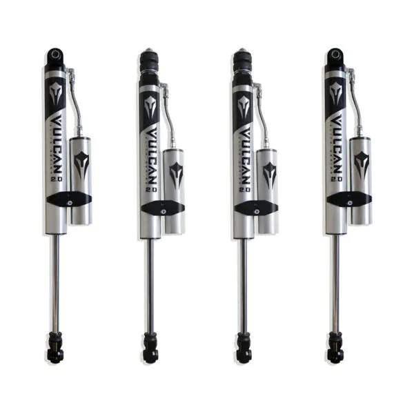 MaxTrac Front & Rear Vulcan Series Reservoir Shocks – 2.5" Lift Height for 2017-2024 F-250/F-350 4WD-943325VR