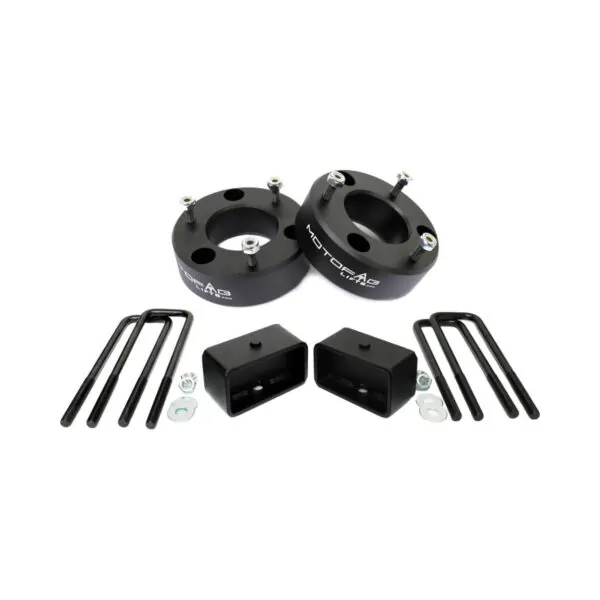 MotoFab 3" Front and 2" Rear Leveling Lift Kit - 2007-2019 Chevy Silverado Sierra GMC