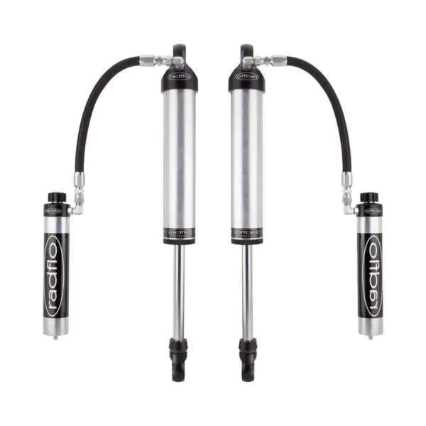 Radflo 2.5 Body 0-2" Front Lift Reservoir with Adjusters Shocks for 1998-2007 Toyota Land Cruiser 100