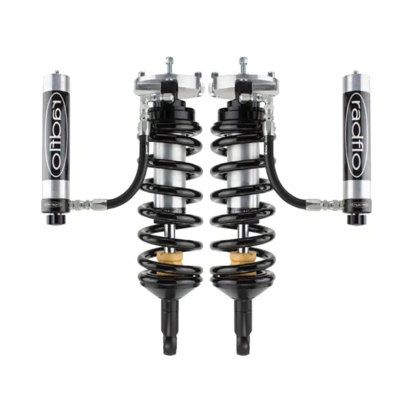 Radflo 2.5 Body 0-2" Front Lift Reservoir with Adjusters Shocks for 2010-2014 Ford F150 Raptor