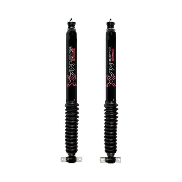 Skyjacker 1-2.5 Front Black Max Shocks with Black Boot for 2002-2008 Dodge Ram 1500 2WD