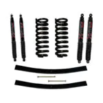 Skyjacker 1.5-2" Coils. Lift Kit Black MAX Shocks for 91-94 Explorer and 91-94 Navajo - 132EXK-B