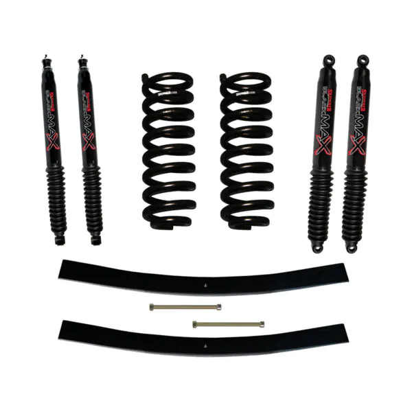 Skyjacker 1.5-2" Coils. Lift Kit Black MAX Shocks for 91-94 Explorer and 91-94 Navajo - 132EXK-B