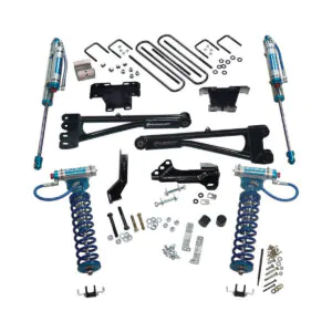 SuperLift 4" KING Edition Radius Arm Lift Kit For 2017-2021 Ford F-250 Super Duty 4WD - with KING Front Coilovers and KING Reservoir Rear Shocks
