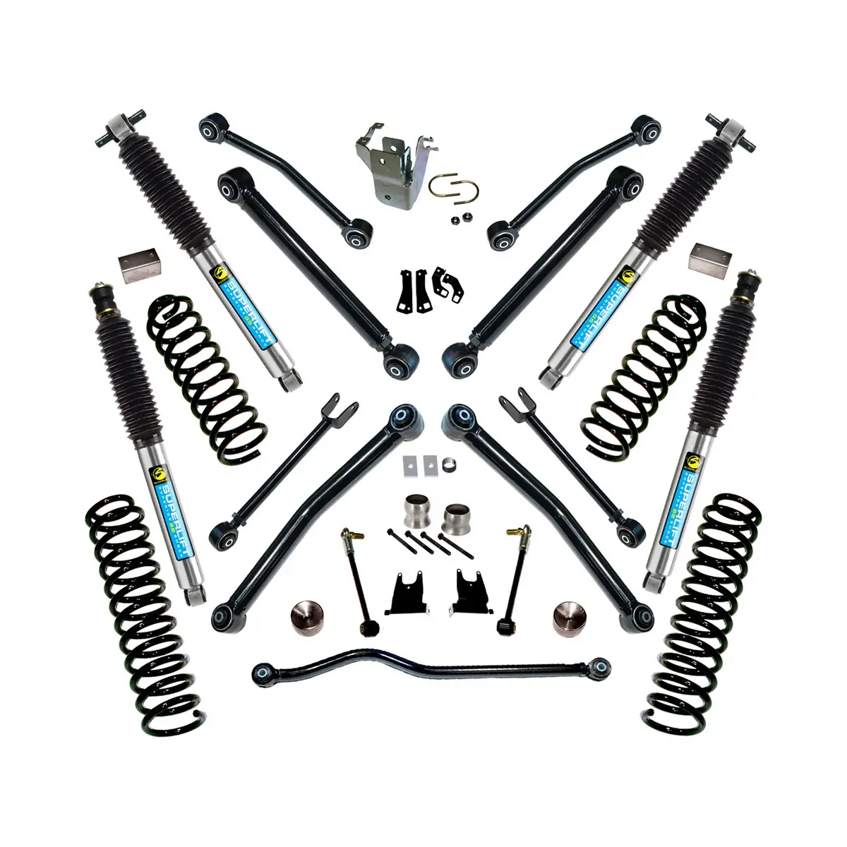SuperLift 4 inch Lift Kit with Bilstein Shocks for 2007-2015 Jeep JK 4 Door K997B