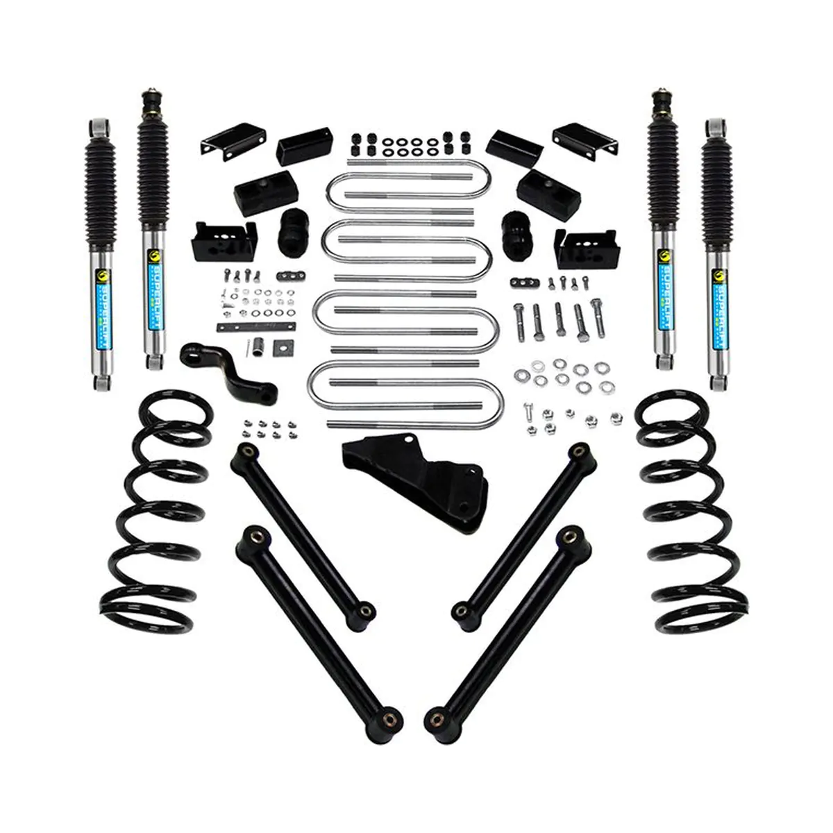 4 inch Dodge Suspension Lift Kit with Bilstein Shocks 2010-2013 2500 and 2010-2012 3500 Ram w-Diesel Engine 4WD-K965B