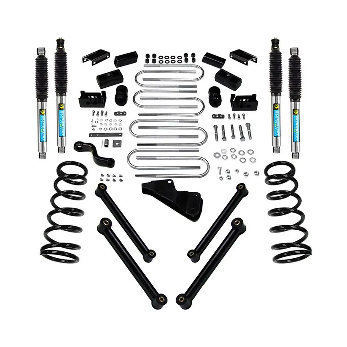 4 inch Dodge Suspension Lift Kit with Bilstein Shocks 2003-2008 2500-3500 Ram w-Diesel Engine 4WD-K832B