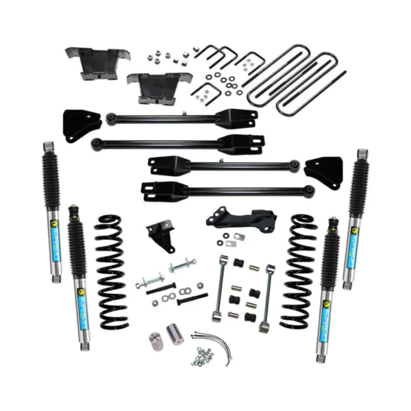 SuperLift 4" Lift Kit For 2008-2010 Ford F-250 and F-350 Super Duty 4WD - Diesel Engine - with a 4-Link Conversion and Bilstein Shocks