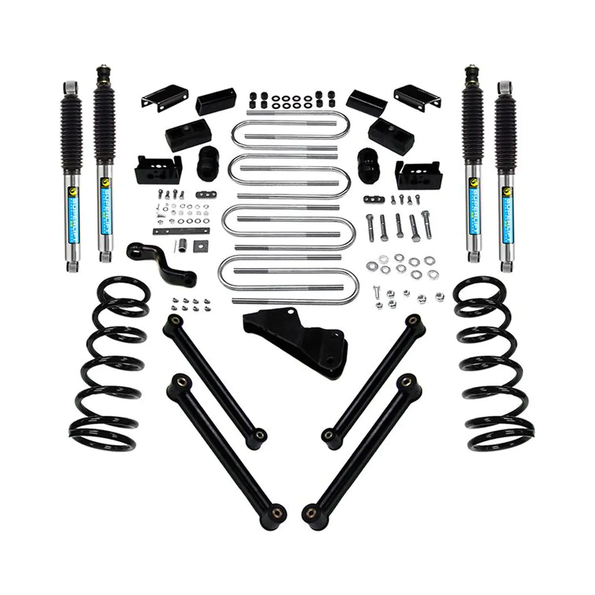 6 inch Dodge Suspension Lift Kit with Bilstein Shocks 2006-2007 2500-3500 Ram w-5.9L Cummins Diesel Engine 4WD-K823B