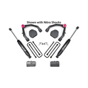 Zone Offroad 3.5" Upper Control Arms Lift Kit 2007-2013 Chevy/GMC 1500 2WD