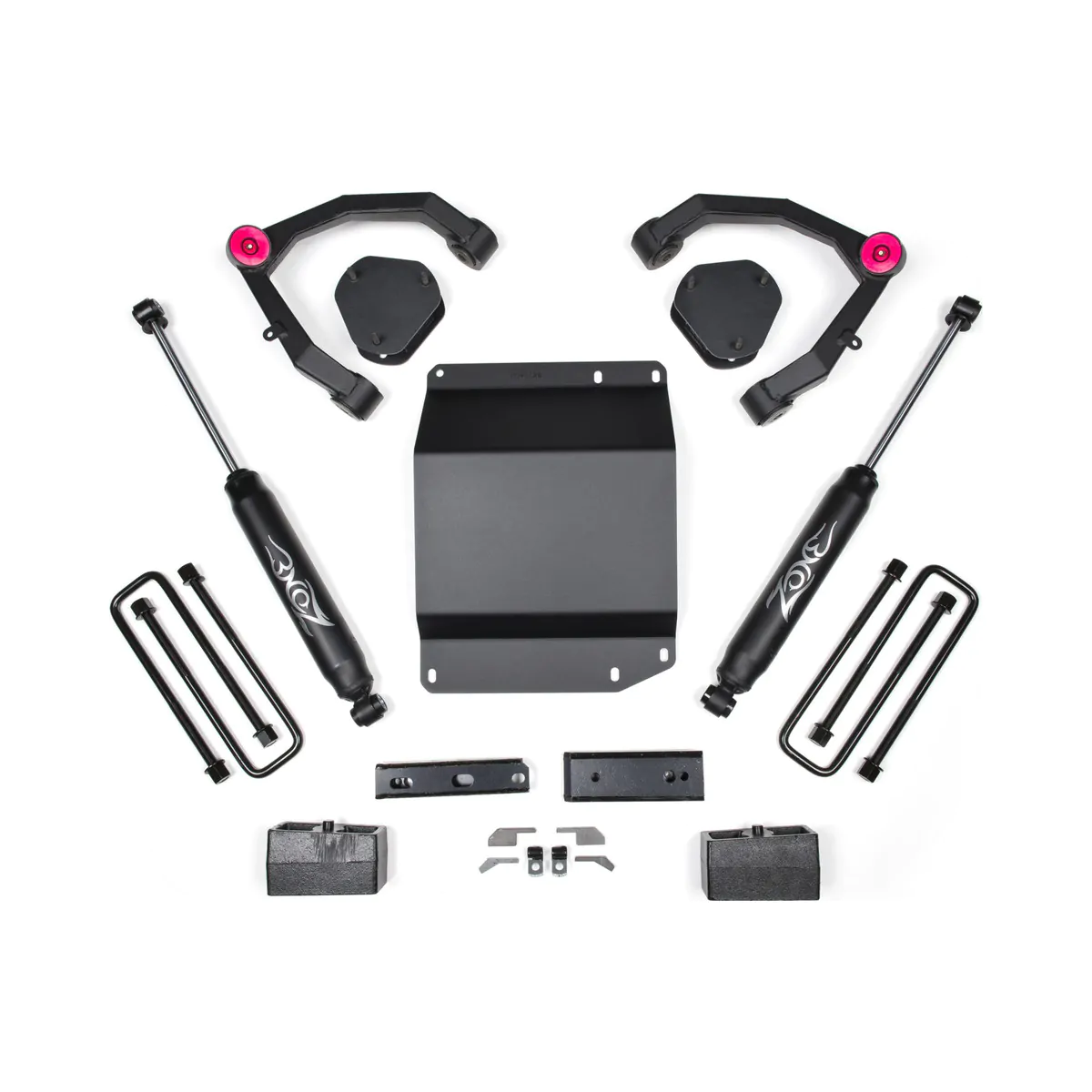 Zone Offroad 3.5" Upper Control Arms Lift Kit 2007-2013 Chevy/GMC 1500 4WD