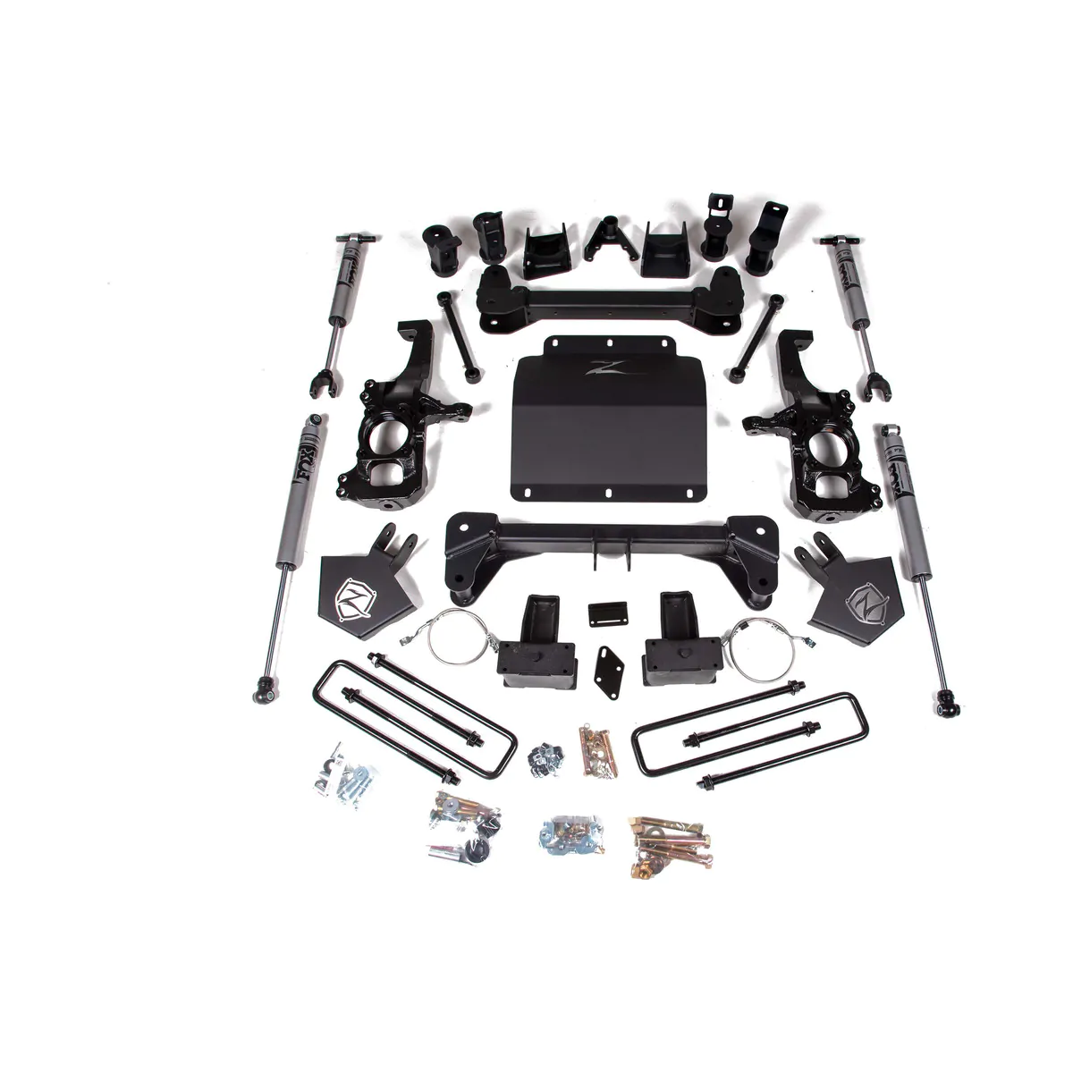 Zone Offroad 5" IFS Lift Kit w/ FOX 2.0 Shocks For 2020 GMC Sierra/Denali 2500HD/3500HD