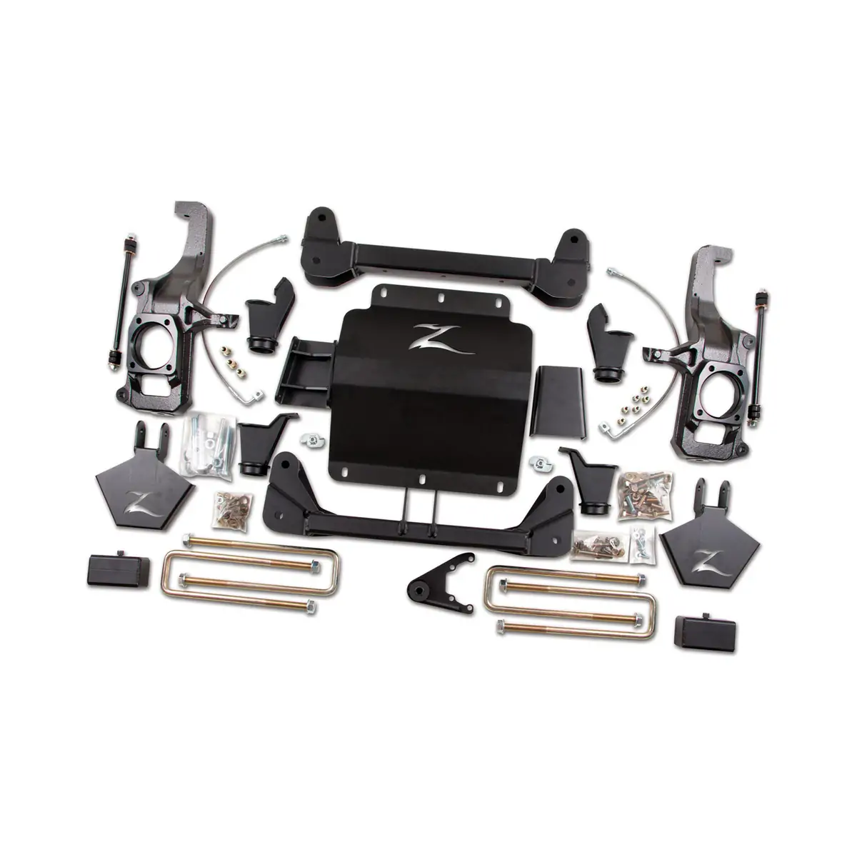 Zone Offroad 5" Knuckle and Bracket Kit Lift Kit 2011-2019 Silverado/Sierra 2500HD/3500HD
