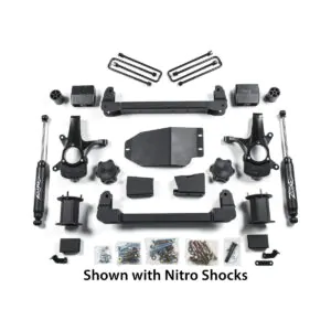 Zone Offroad 6.5" Strut Spacer Lift System Lift Kit 2007-2013 Silverado/Sierra 1500 4WD